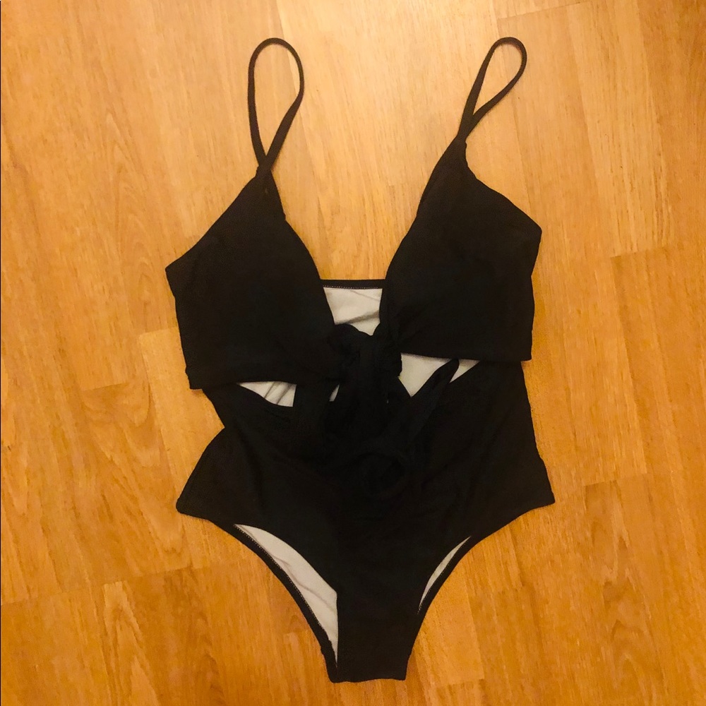 By Shein Swim suit Very classy Black one piece